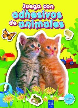 JUEGA CON ADHESIVOS DE ANIMALES 4 (AMARILLO)