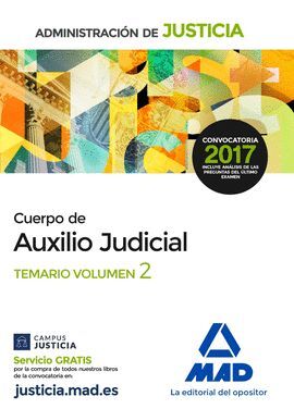 CUERPO DE AUXILIO JUDICIAL DE LA ADMINISTRACION DE JUSTICIA. TEMA