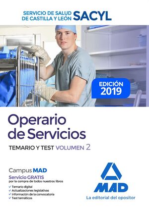 OPERARIO DE SERVICIOS DEL SERVICIO DE SALUD DE CASTILLA Y LEÓN (SACYL). TEMARIO
