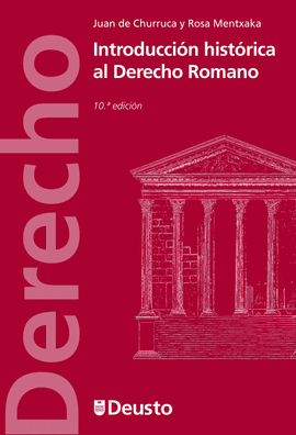 INTRODUCCION HISTORICA AL DERECHO ROMANO 10/E