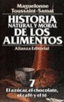 HISTORIA NATURAL Y MORAL DE LOS ALIMENTOS, 7. EL AZUCAR,