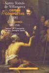 OBRAS COMPLETAS DE SANTO TOMAS DE VILLANUEVA. III: CONCIONES 99-159. TIEMPO CUAR