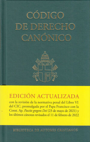 CODIGO DE DERECHO CANONICO. ED. 2022