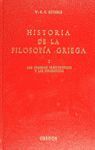 HISTORIA DE LA FILOSOFIA GRIEGA. TOMO 1