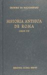 HISTORIA ANTIGUA DE ROMA LIBROS I-III