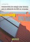 INSTALACION ENERGIA SOLAR TERMICA PARA OBTENCION ACS VIVIEND
