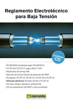 REBT:REGLAMENTO ELECTROTECNICO PARA BAJA TENSION+CD