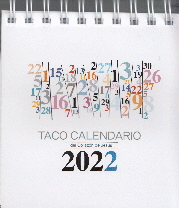 2022 TACO CALENDARIO 2022 PEANA NUMEROS