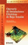 OPERARIO INSTALACIONES ELECTRICAS BAJA TENSION