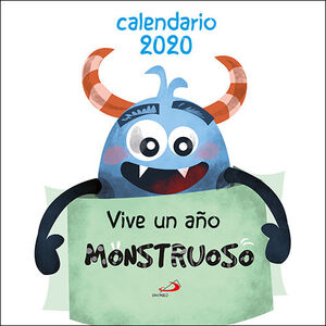 2020 CALENDARIO PARED AÑO MONSTRUOSO