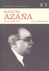 OBRAS COMPLETAS DE MANUEL AZAÑA TOMO II (JUNIO 1920-ABRIL 1931)