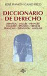 DICCIONARIO DE DERECHO. ESPAÑOL-INGLES-FRANCES
