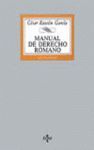 MANUAL DE DERECHO ROMANO 3ª ED