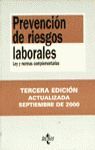 PREVENCION DE RIESGOS LABORALES 3ª ED. SEPTIEMBRE 2000