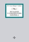 IGUALDAD Y CONSTITUCION ESPAÑOLA