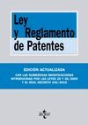 LEY Y REGLAMENTO DE PATENTES