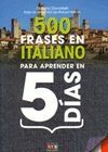 500 FRASES EN ITALIANO PARA APRENDER EN 5 DIAS
