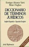DICCIONARIO DE TERMINOS JURIDICOS INGLES-ESPAÑOL SPANISH-ENGLISH