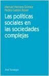 LAS POLITICAS SOCIALES EN LAS SOCIEDADES COMPLEJAS