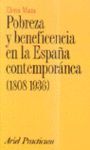 POBREZA Y BENEFICENCIA EN LA ESPAÑA CONTEMPORANEA (1808-1936)