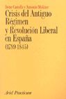 CRISIS DEL ANTIGUO REGIMEN Y REVOLUCION LIBERAL EN ESPAÑA (1789-