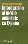 INTRODUCCION AL MEDIO AMBIENTE EN ESPAÑA