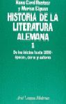 HISTORIA DE LA LITERATURA ALEMANA 1