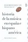 HISTORIA DE LA MUSICA EN ESPAÑA E HISPANOAMERICA