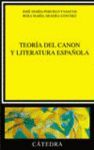 TEORIA DEL CANON Y LITERATURA ESPAÑOLA