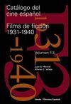 CATALOGO DEL CINE ESPAÑOL. FILMS DE FICCION 1931-1940