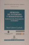 ARMONIA DE INTERESES Y MODERNIDAD