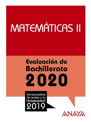 SELECTIVIDAD MATEMATICAS II 2020