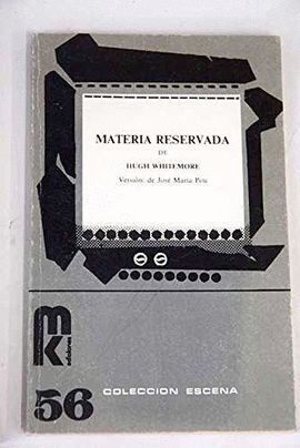 MATERIA RESERVADA