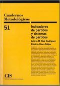 CUADERNOS METODOLOGICOS 51 INDICADORES DE PARTIDOS Y SISTE.