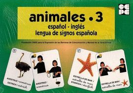 ANIMALES 3 ESPAÑOL INGLES LENGUA DE SIGNOS ESPAÑOLA