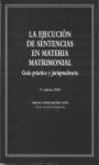 EJECUCION SENTENCIAS MATERIA MATRIMONIAL 6/E