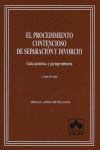 EL PROCEDIMIENTO CONTENCI.SEPARACION Y DIVORCIO 8/E