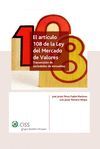 EL ARTICULO 108 DE LA LEY DEL MERCADO DE VALORES