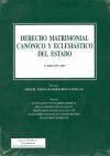 DERECHO MATRIMONIAL CANONICO Y ECLESIASTICO 2ª EDICION 2007
