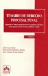 TEMARIO DE DERECHO PROCESAL PENAL 3ºEDICION