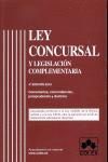 LEY CONCURSAL Y LEGISLACION COMPLEMENTARIA 4ª EDICION.