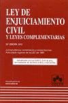 LEY ENJUICIAMIENTO CIVIL 20/E Y LEYES COMPLEMENTARIAS