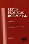LEY PROPIEDAD HORIZONTAL 8/E CONCORDANCIAS,COMENTARIOS