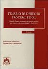 TEMARIO DERECHO PROCESAL PENAL 5/E (2014)