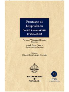 PRONTUARIO DE JURISPRUDENCIA SOCIAL COMUNITARIA (1986-2008)