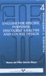 ENGLISH FOR SPECIFIC PURPOSES:DISCOURSE ANALYSIS AND COURSE DESIG