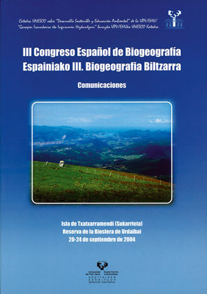 III CONGRESO ESPAÑOL DE BIOGEOGRAFIA