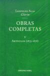 OBRAS COMPLETAS 5 ARTICULOS (1875-1878)
