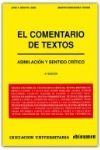 COMENTARIO DE TEXTOS. ASIMILACION Y SENTIDO CRITICO