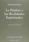 LA PALABRA Y LAS REALIDADES ESPIRITUALES